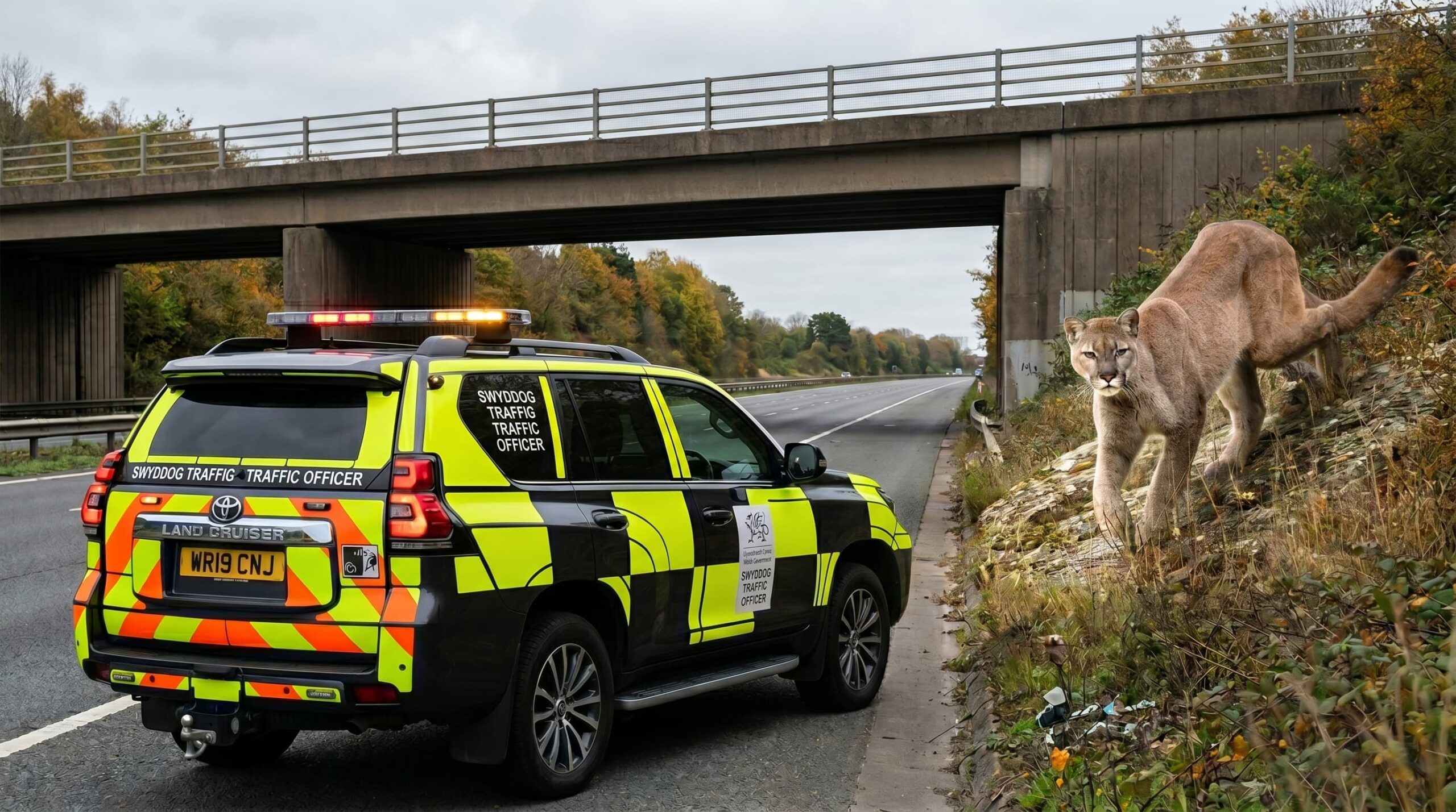 REVEALED: Welsh Government sent Traffic Officers to search for mountain lion